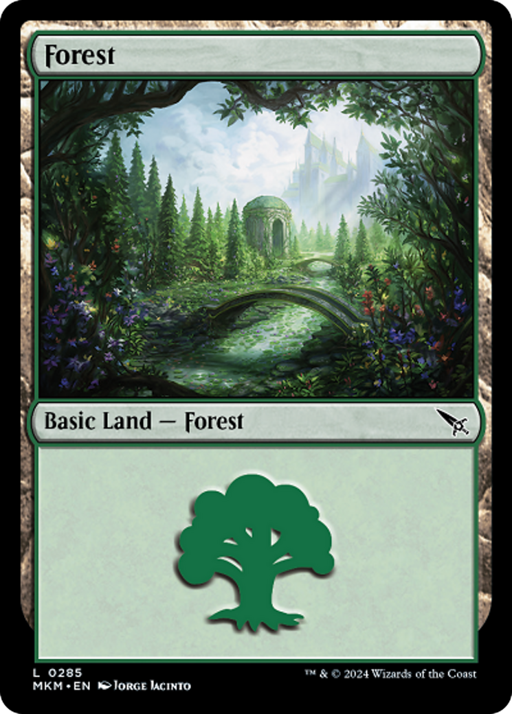 Forest (0285) [Murders at Karlov Manor] | Card Citadel