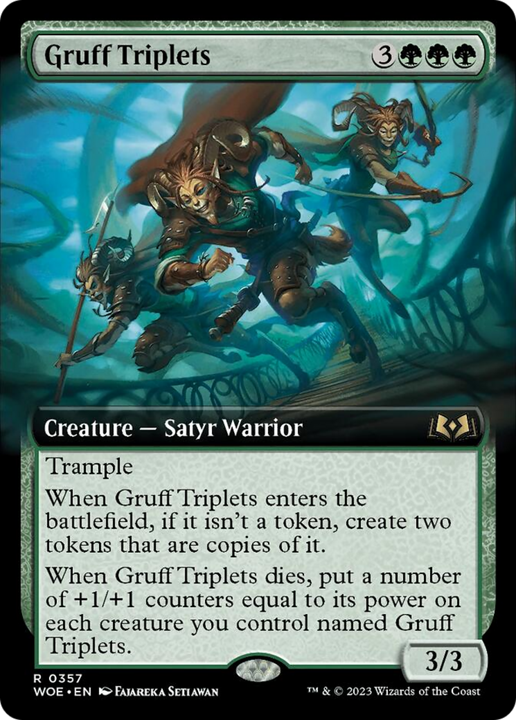 Gruff Triplets (Extended Art) [Wilds of Eldraine] | Card Citadel