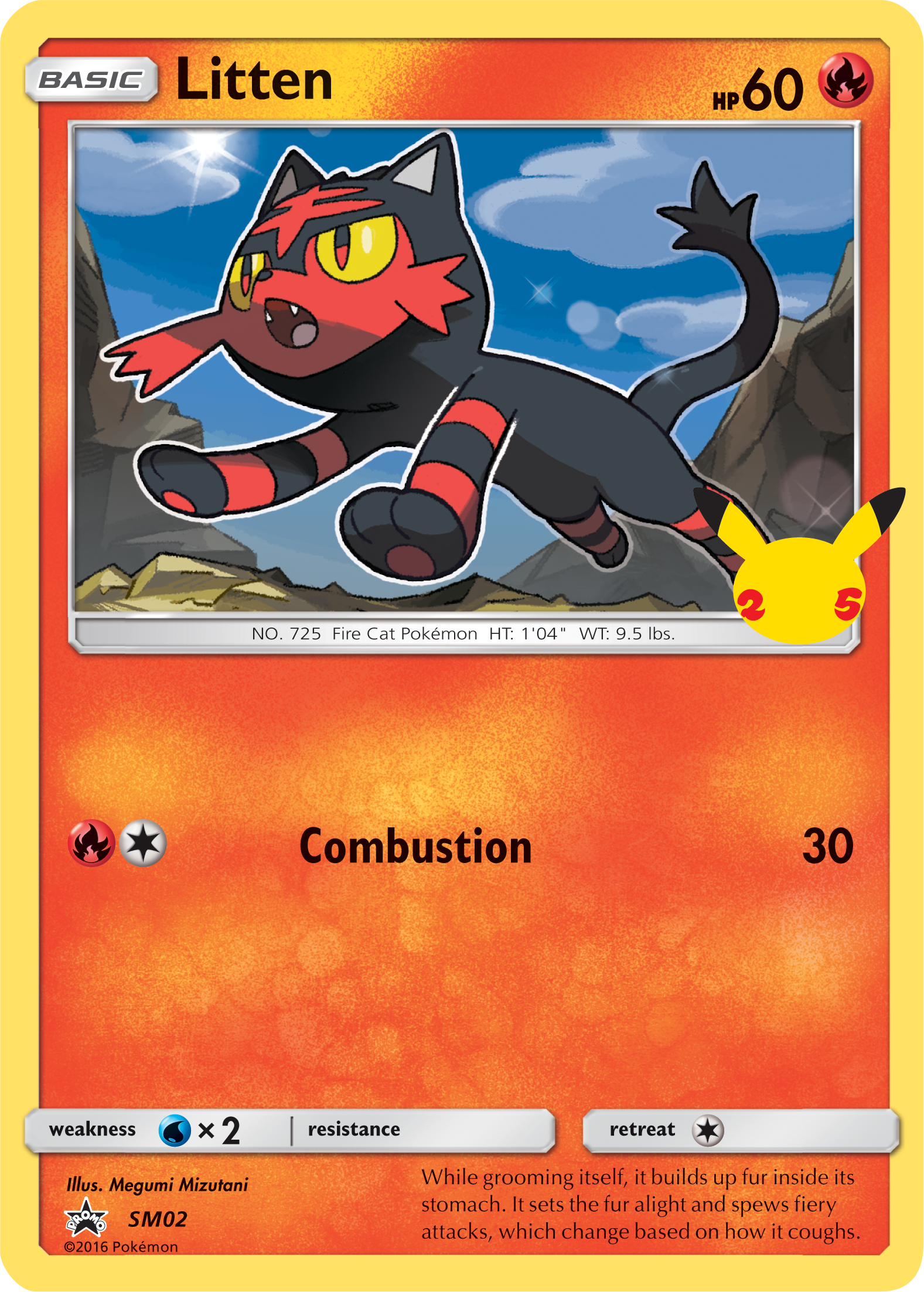 Litten (SM02) (Jumbo Card) [First Partner Pack] | Card Citadel