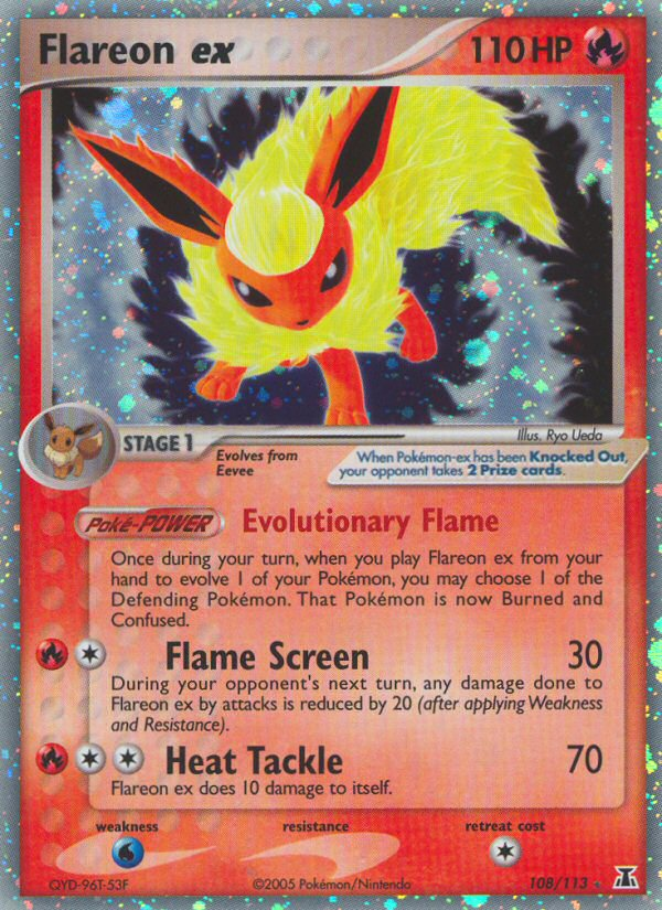 Flareon ex (108/113) [EX: Delta Species] | Card Citadel