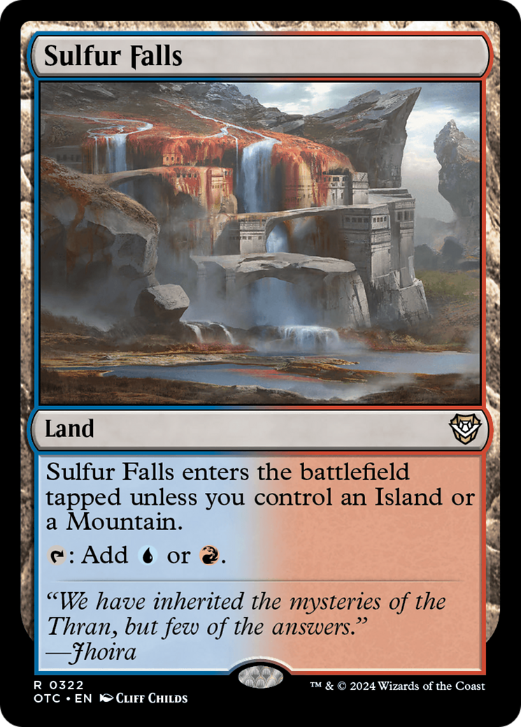 Sulfur Falls [Outlaws of Thunder Junction Commander] | Card Citadel