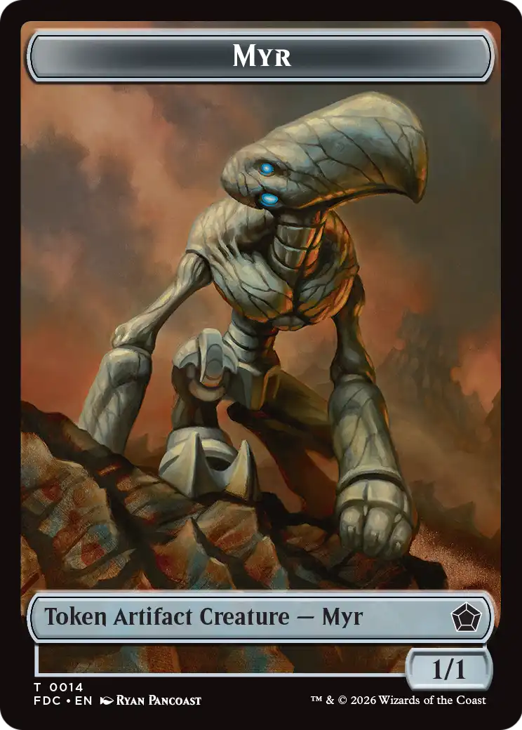Thopter // Myr Double-Sided Token [Foundations Commander Tokens] | Card Citadel