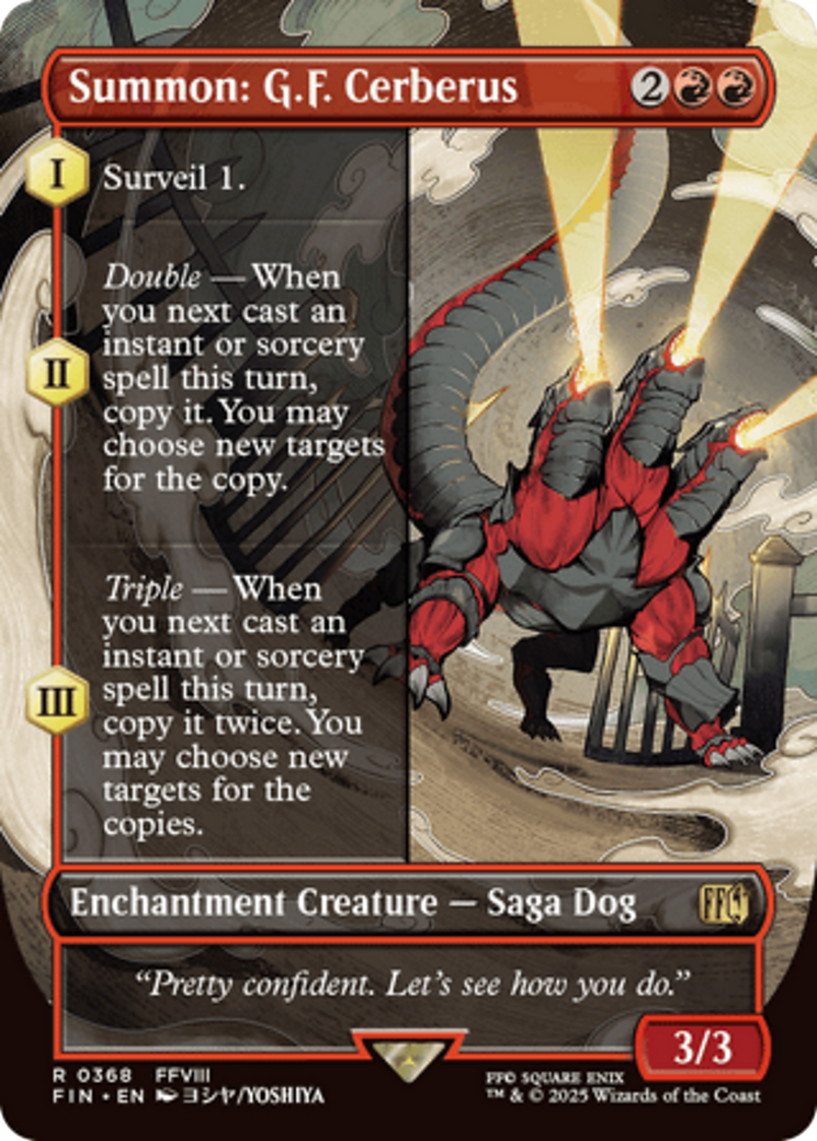 Summon: G.F. Cerberus (Borderless) [FINAL FANTASY] | Card Citadel