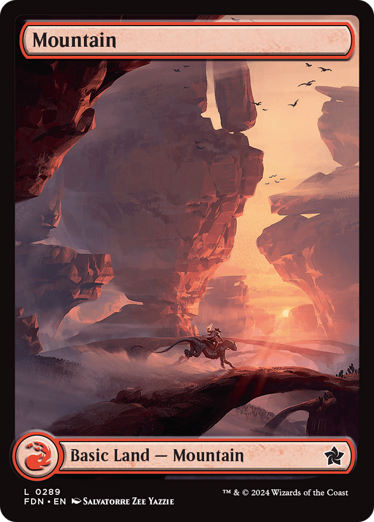 Mountain (0289) [Foundations] | Card Citadel