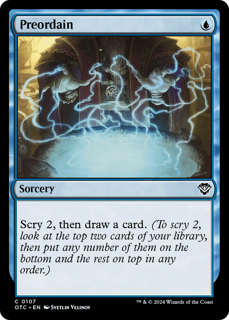 Preordain [Outlaws of Thunder Junction Commander] | Card Citadel