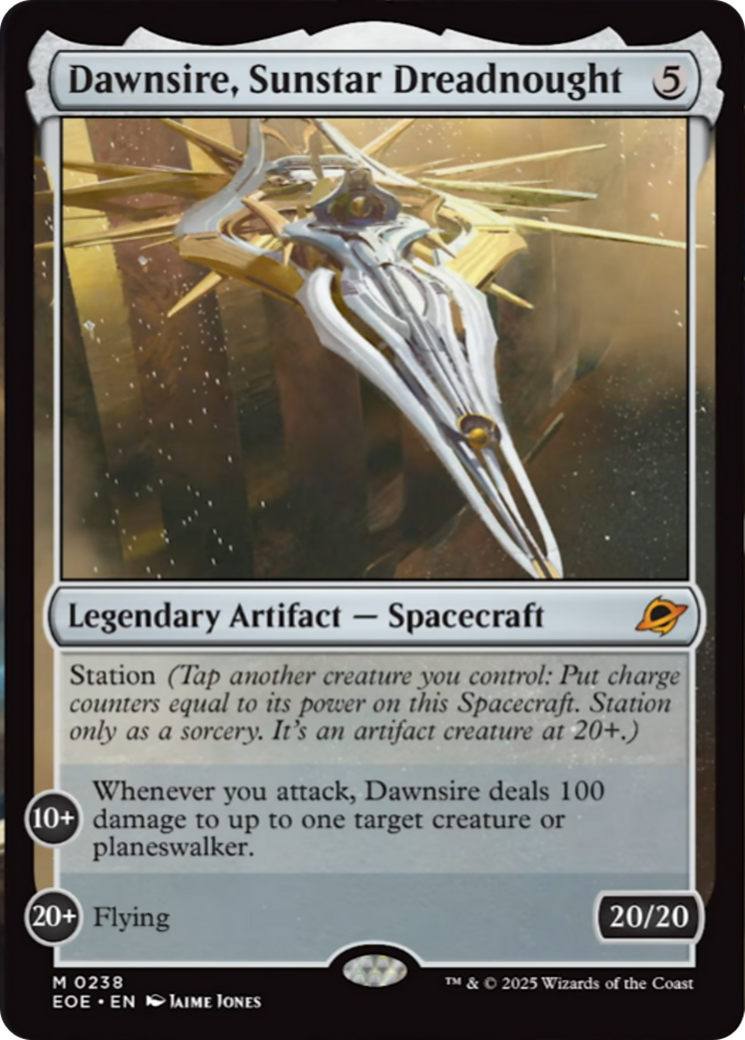Dawnsire, Sunstar Dreadnought [Edge of Eternities] | Card Citadel