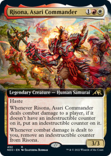 Risona, Asari Commander (Extended Art) [Kamigawa: Neon Dynasty] | Card Citadel