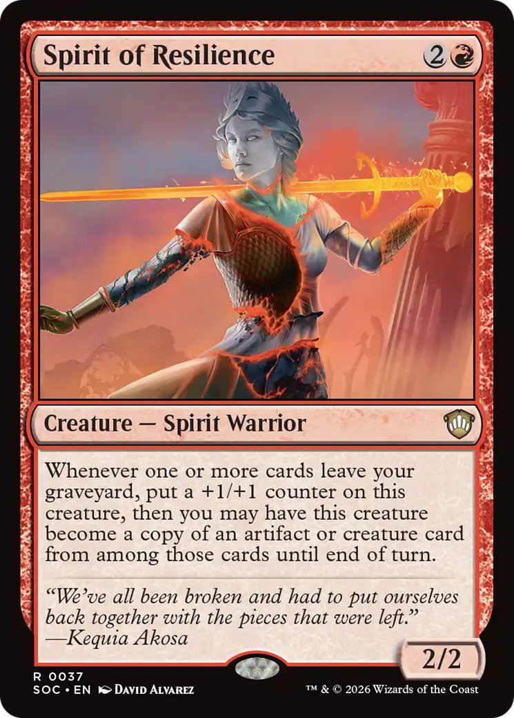 Spirit of Resilience [Secrets of Strixhaven Commander] | Card Citadel