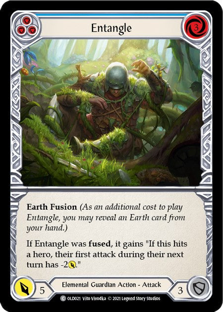 Entangle (Blue) [OLD021] (Tales of Aria Oldhim Blitz Deck)  1st Edition Normal | Card Citadel