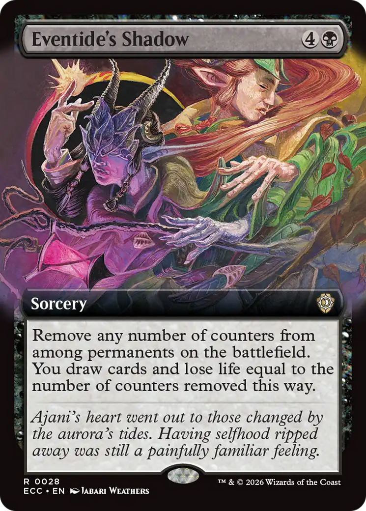 Eventide's Shadow (Extended Art) [Lorwyn Eclipsed Commander] | Card Citadel