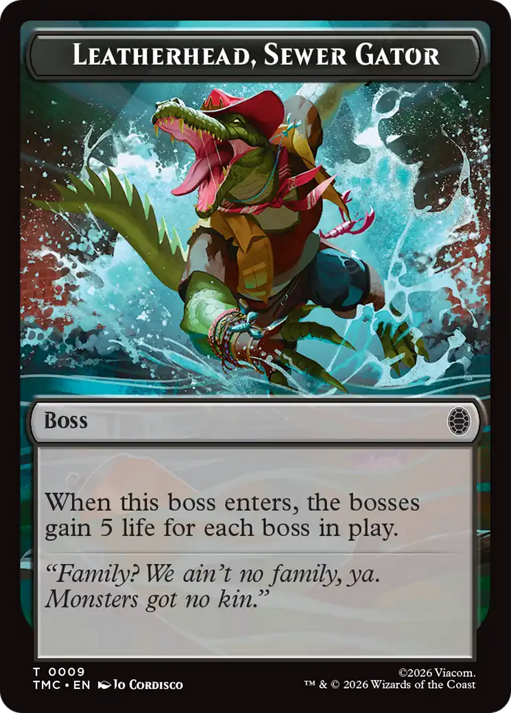 Leatherhead, Sewer Gator [Teenage Mutant Ninja Turtles Commander Tokens] | Card Citadel