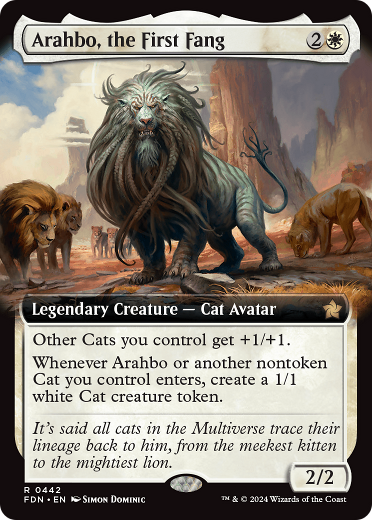 Arahbo, the First Fang (Extended Art) [Foundations] | Card Citadel