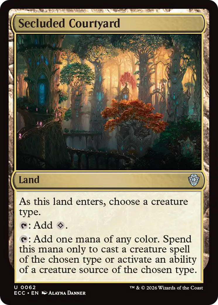 Secluded Courtyard [Lorwyn Eclipsed Commander] | Card Citadel