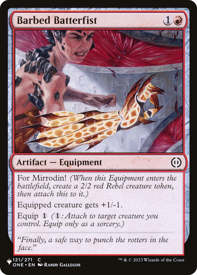 Barbed Batterfist [The List Reprints] | Card Citadel