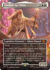 Gandalf the White (Borderless Alternate Art) [The Lord of the Rings: Tales of Middle-Earth] | Card Citadel