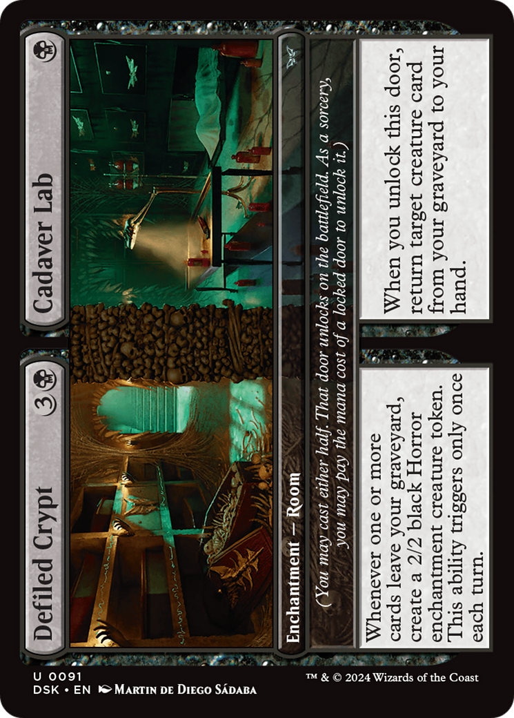 Defiled Crypt // Cadaver Lab [Duskmourn: House of Horror] | Card Citadel