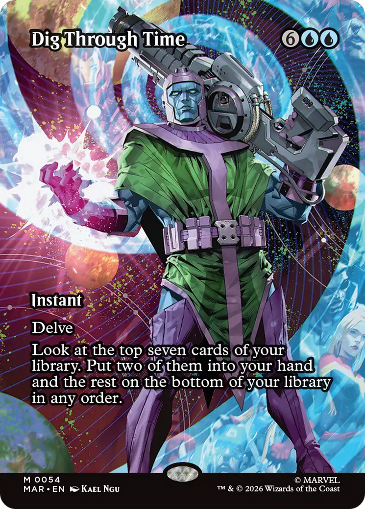 Dig Through Time (Borderless) [Marvel Universe: Eternal-Legal] | Card Citadel