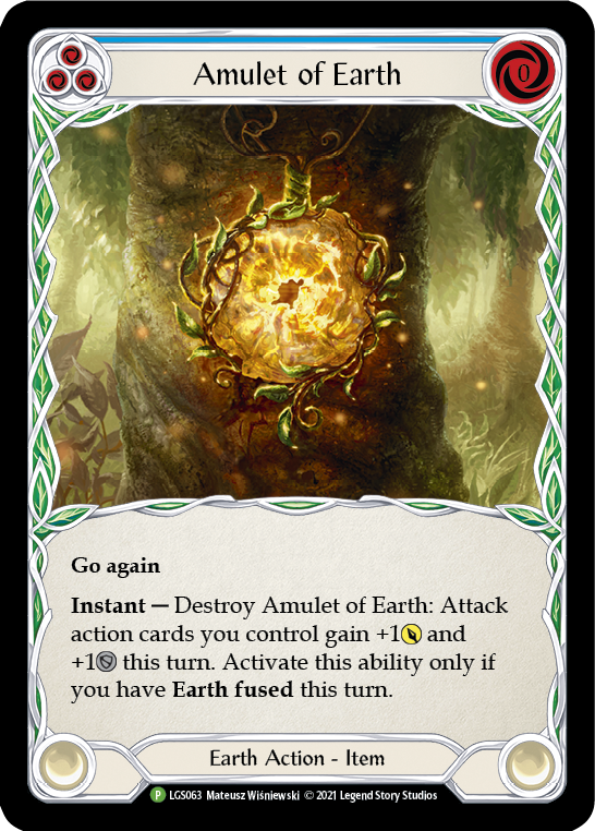 Amulet of Earth [LGS063] (Promo)  Cold Foil | Card Citadel