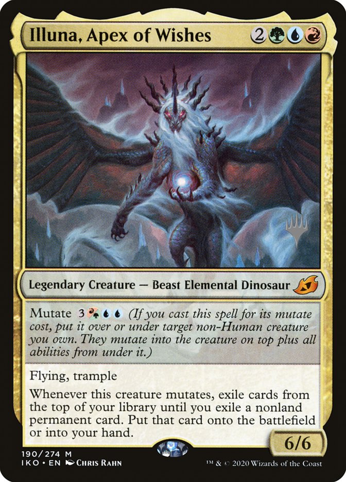 Illuna, Apex of Wishes (Promo Pack) [Ikoria: Lair of Behemoths Promos] | Card Citadel