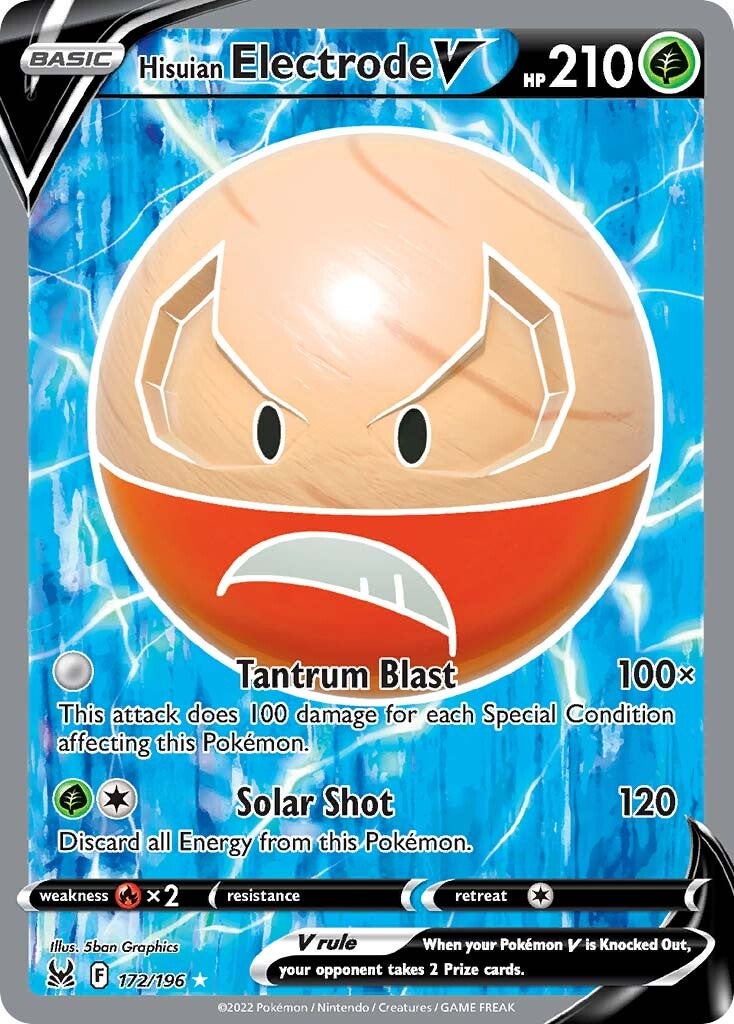 Hisuian Electrode V (172/196) [Sword & Shield: Lost Origin] | Card Citadel