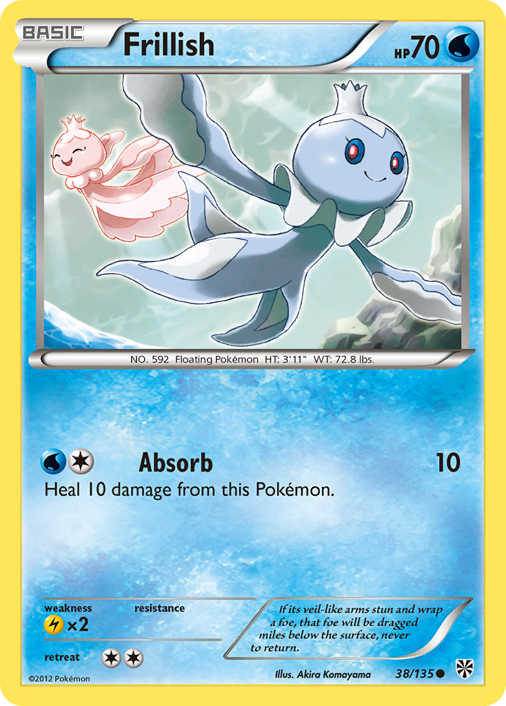 Frillish (38/135) [Black & White: Plasma Storm] | Card Citadel