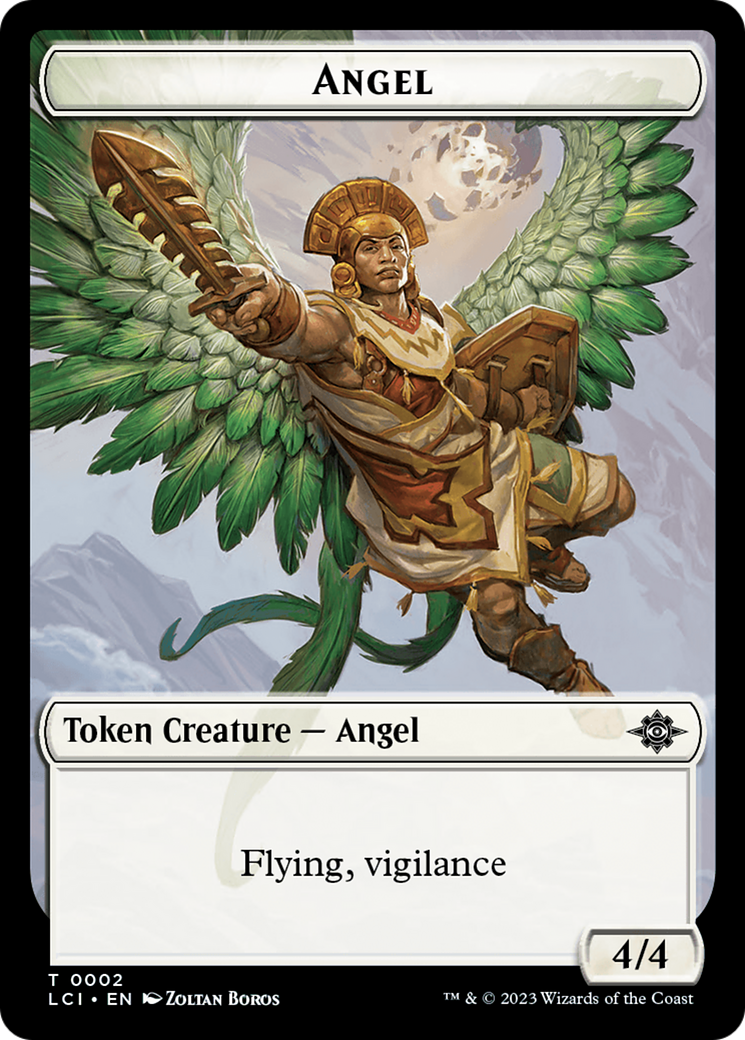 Gnome // Angel Double-Sided Token [The Lost Caverns of Ixalan Tokens] | Card Citadel