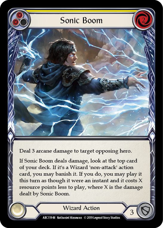 Sonic Boom [ARC119-M] (Arcane Rising)  1st Edition Rainbow Foil | Card Citadel