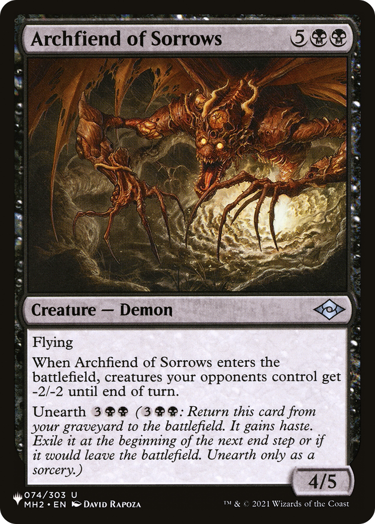 Archfiend of Sorrows [The List Reprints] | Card Citadel