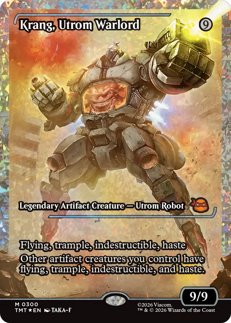 Krang, Utrom Warlord (Showcase) (Fracture Foil) [Teenage Mutant Ninja Turtles] | Card Citadel