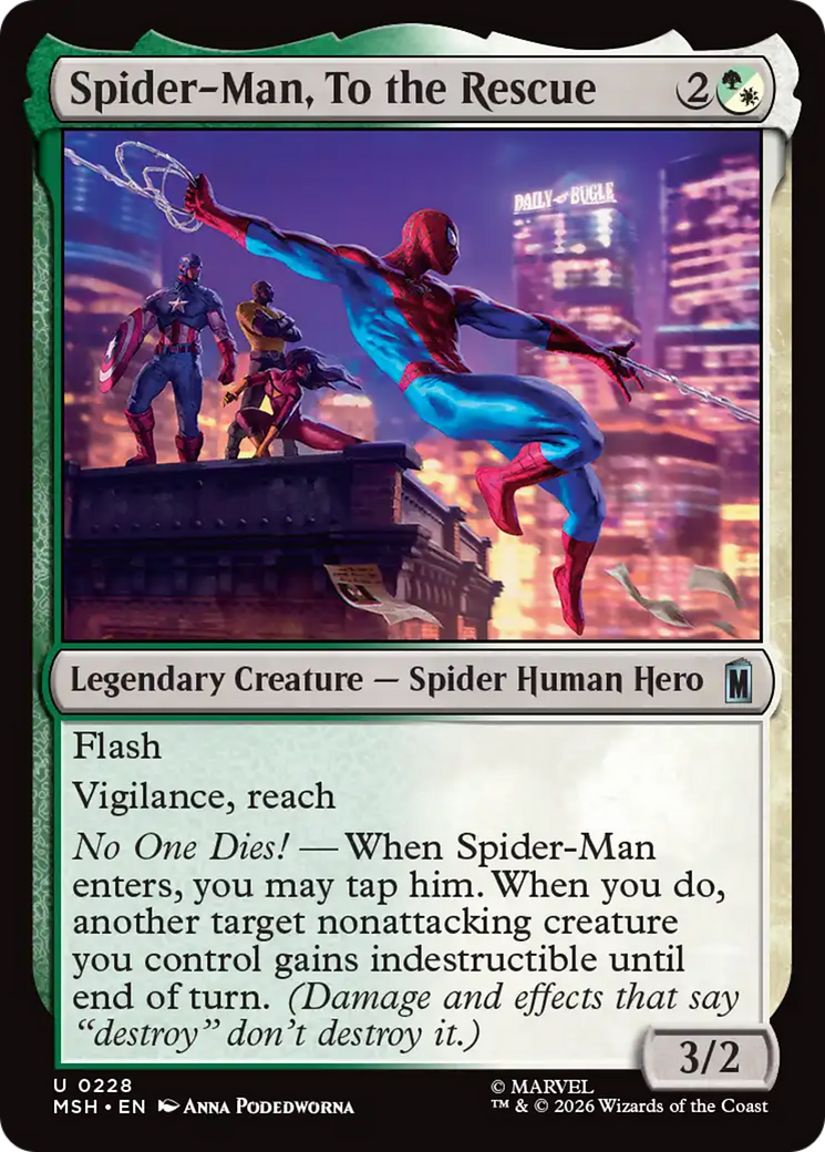 Spider-Man, To the Rescue [Marvel Super Heroes] | Card Citadel