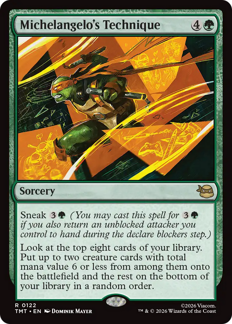 Michelangelo's Technique [Teenage Mutant Ninja Turtles] | Card Citadel