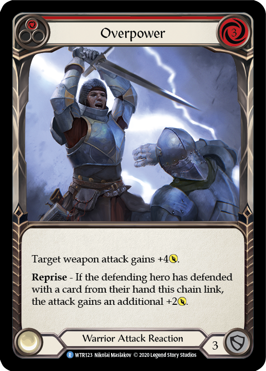 Overpower (Red) [U-WTR123] (Welcome to Rathe Unlimited)  Unlimited Rainbow Foil | Card Citadel