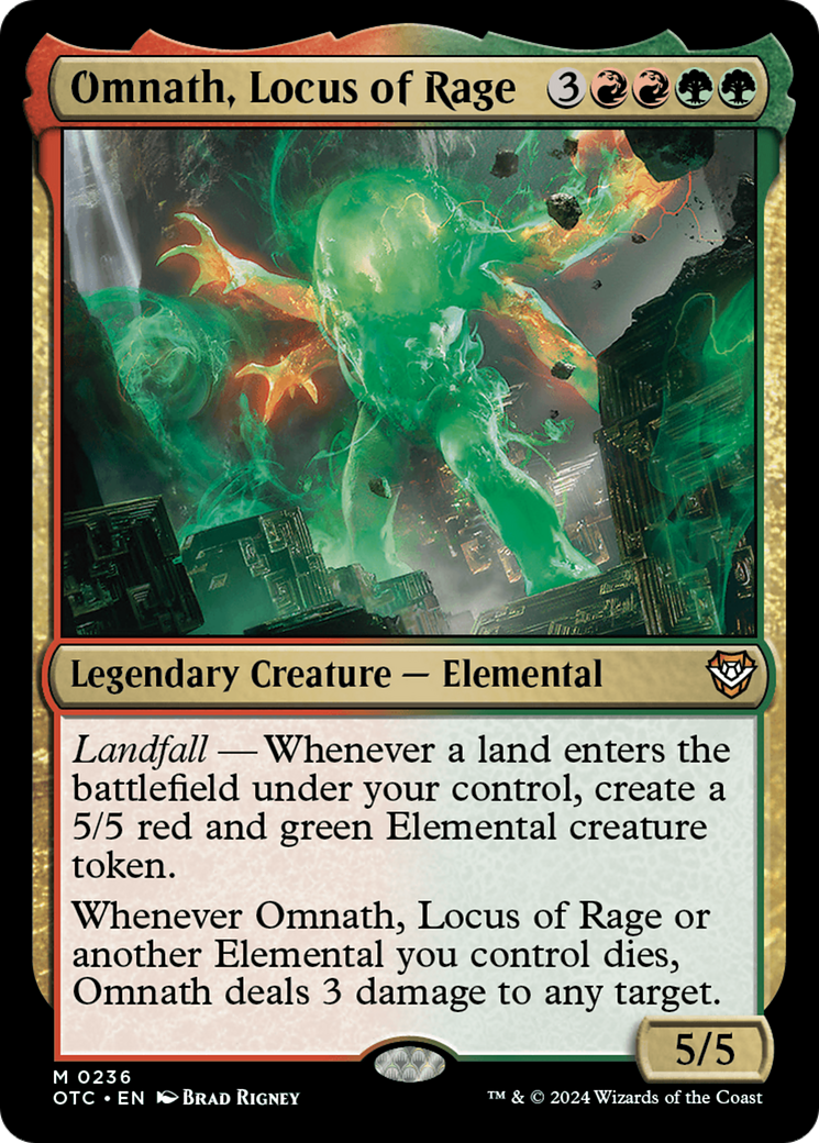 Omnath, Locus of Rage [Outlaws of Thunder Junction Commander] | Card Citadel