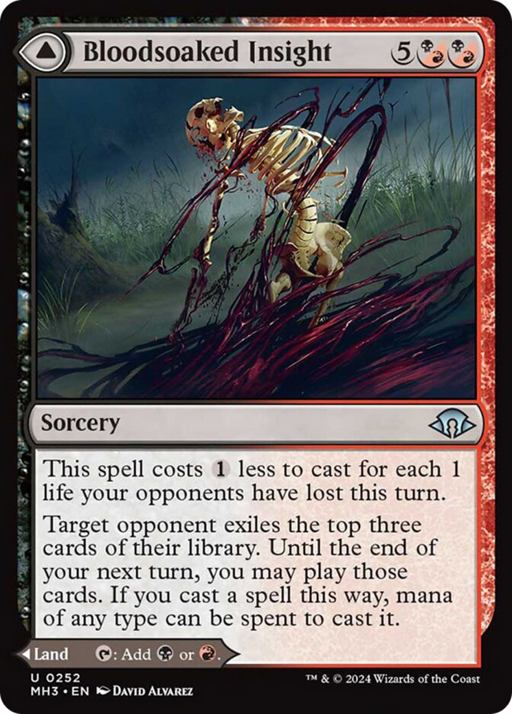 Bloodsoaked Insight // Sanguine Morass [Modern Horizons 3] | Card Citadel