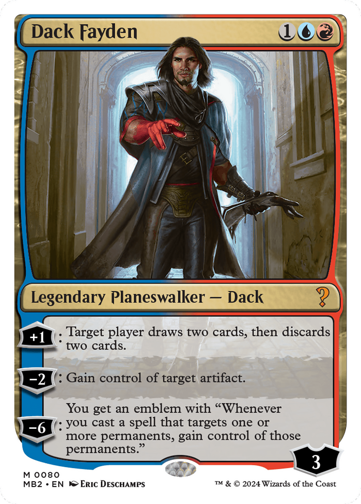 Dack Fayden (White Border) [Mystery Booster 2] | Card Citadel