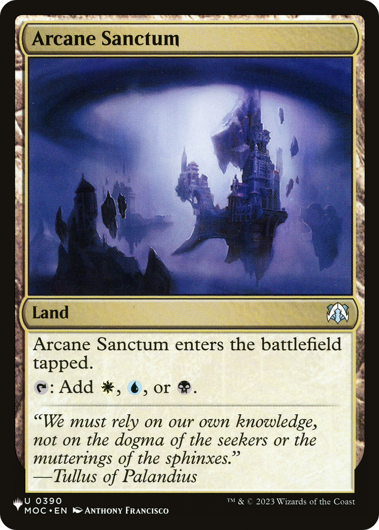 Arcane Sanctum (MOC) [The List] | Card Citadel