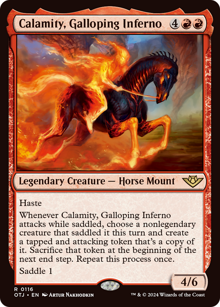 Calamity, Galloping Inferno [Outlaws of Thunder Junction] | Card Citadel