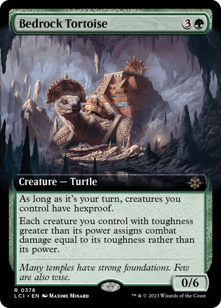 Bedrock Tortoise (Extended Art) [The Lost Caverns of Ixalan] | Card Citadel