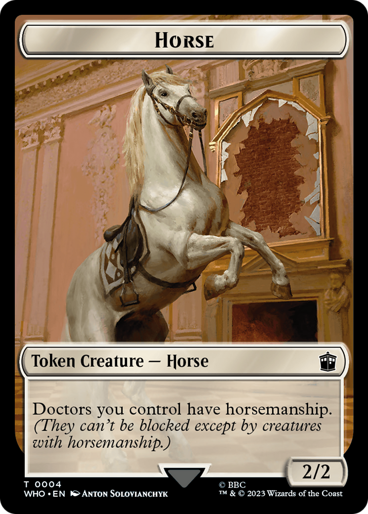 Horse // Treasure (0028) Double-Sided Token [Doctor Who Tokens] | Card Citadel