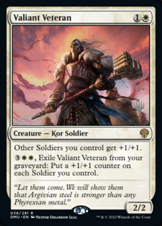 Valiant Veteran (Promo Pack) [Dominaria United Promos] | Card Citadel