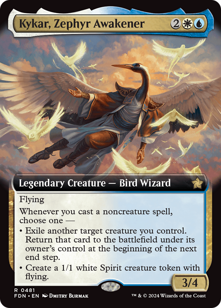 Kykar, Zephyr Awakener (Extended Art) [Foundations] | Card Citadel