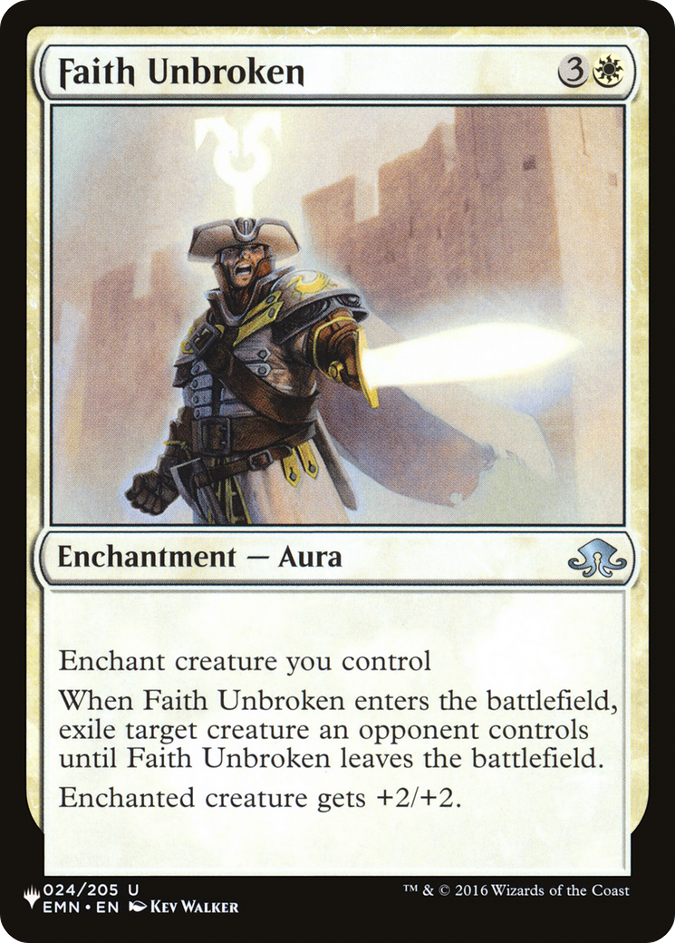 Faith Unbroken [The List Reprints] | Card Citadel