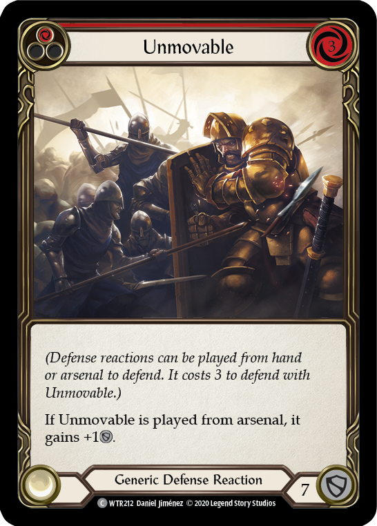 Unmovable (Red) [U-WTR212] (Welcome to Rathe Unlimited)  Unlimited Normal | Card Citadel