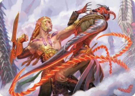 Tyvar's Stand Art Card [Phyrexia: All Will Be One Art Series] | Card Citadel