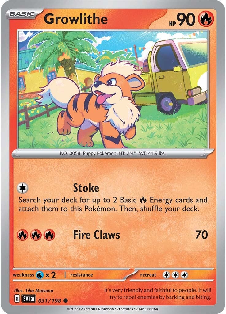 Growlithe (031/198) [Scarlet & Violet: Base Set] | Card Citadel