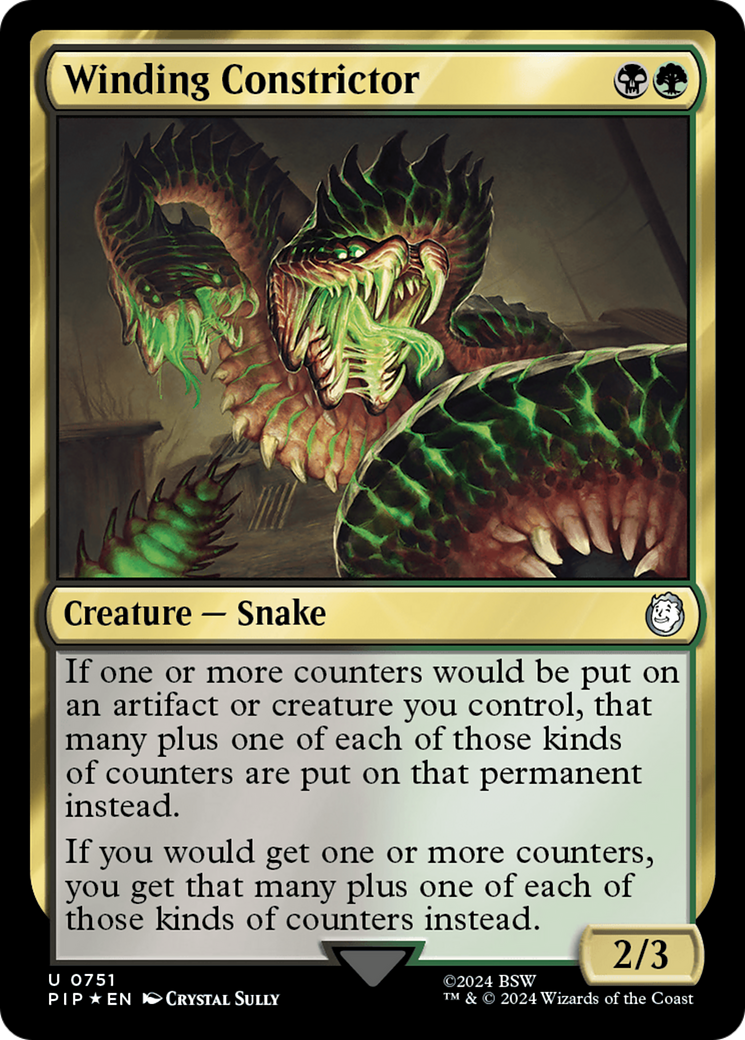 Winding Constrictor (Surge Foil) [Fallout] | Card Citadel