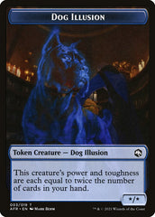 Zombie // Dog Illusion Double-Sided Token [Dungeons & Dragons: Adventures in the Forgotten Realms Tokens] | Card Citadel