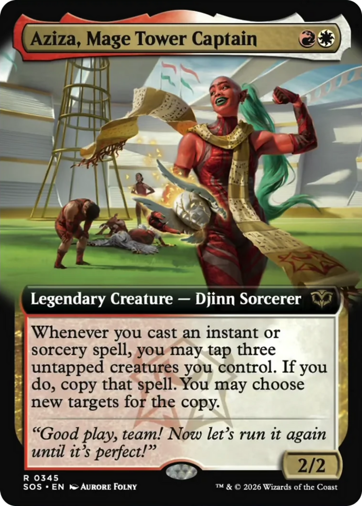 Aziza, Mage Tower Captain (Extended Art) [Secrets of Strixhaven] | Card Citadel