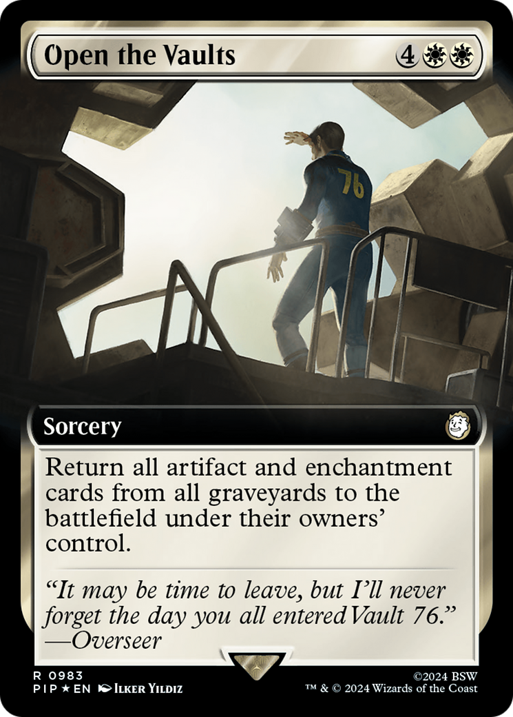 Open the Vaults (Extended Art) (Surge Foil) [Fallout] | Card Citadel