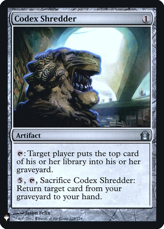 Codex Shredder [Mystery Booster] | Card Citadel